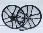 27.5 inch magnesium bike wheels with or without tyres 8 speed shimano freewheel