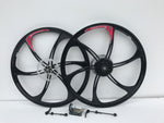 PAIR OF 26 inch Magnesium Alloy bike wheels front & rear 8, 9 or 10 speed mountain bike