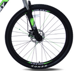 Mountain bike 27.5 wheels 20 inch frame black & green 24 shimano gears hydraulic lock out forks