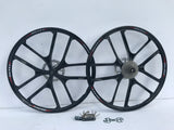 27.5 INCH  magnesium bike wheels front and rear with cassette 8 speed (No Tyres)