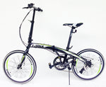 Folding bike 20 inch wheels 7 speed shimano gears disc brakes  Dolphin 2 model Black or white colour